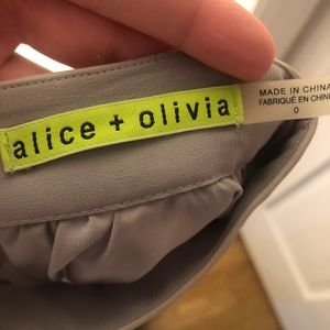 Alice and Olivia grey pleated maxi skirt! Size 0